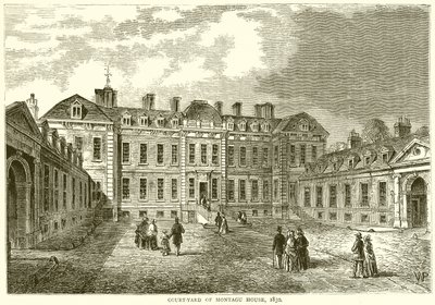Montagu-talon tuomioistuinpiha, 1830 tekijältä English School