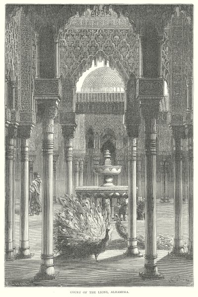 Leijonien hovi, Alhambra (kaiverrus) tekijältä English School