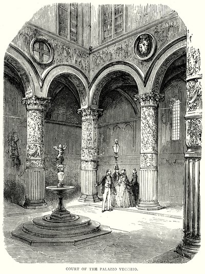 Palazzo Vecchion hovi (kaiverrus) (kaiverrus) tekijältä English School