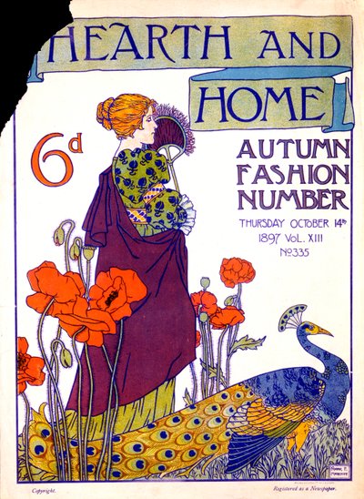 Hearth and Home Magazine -lehden kansi, 14. lokakuuta 1897 tekijältä English School