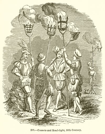 Cressets and Road-light, 15th Century tekijältä English School