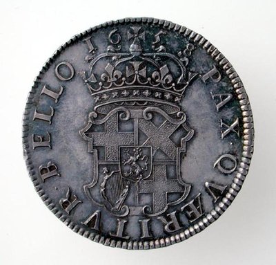 Oliver Cromwellin kruunu (1599-1658), Lontoon rahapaja, 1658 (kääntöpuoli) (hopea) (kuosi 168061) tekijältä English School