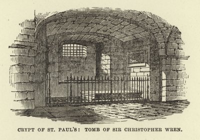 St Paulsin krypta, Sir Christopher Wrenin hauta tekijältä English School