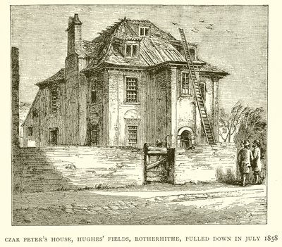 Czar Peters House, Hughes Fields, Rotherhithe, purettiin heinäkuussa 1858 tekijältä English School