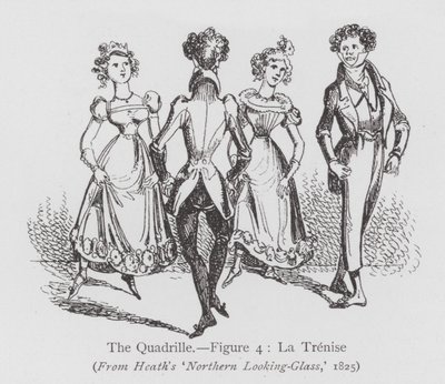 Tanssi: Quadrille, kuva 4, La Trenise (litho) tekijältä English School