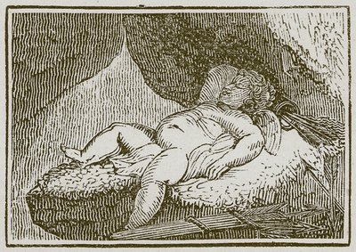 Kuolema ja Amor (kaiverrus) tekijältä English School