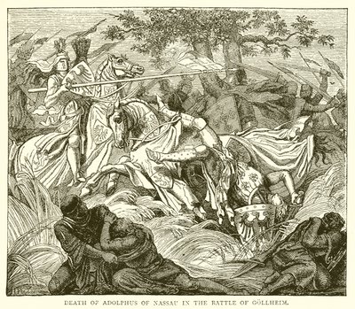 Nassaun Adolphus kuoli Gollheimin taistelussa tekijältä English School