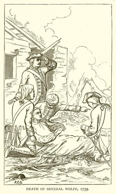 Kenraali Wolfen kuolema 1759 tekijältä English School