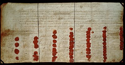 Kaarle I:n (1600-49) kuolemantuomio 29. tammikuuta 1648 (tosiasiassa 1649) tekijältä English School