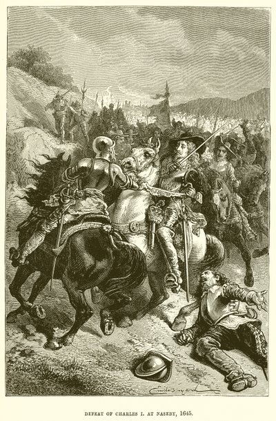 Charles I:n tappio Nasebyssä 1645 tekijältä English School