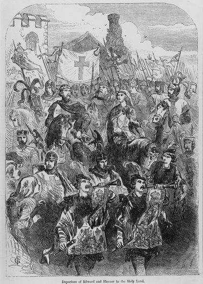Edward I:n (1239-1307) ja Kastilian Eleanorin (1246-90) lähtö Pyhään maahan tekijältä English School