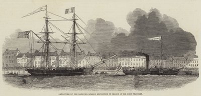 Uudistetun haaratoimiston tutkimusmatka Sir John Franklinia etsimään (kaiverrus) tekijältä English School