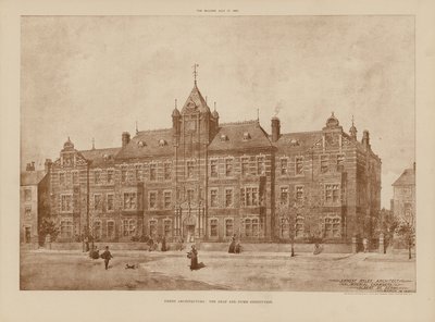 Derbyn arkkitehtuuri, kuuromykkäinstituutti (kaiverrus) (kaiverrus) tekijältä English School