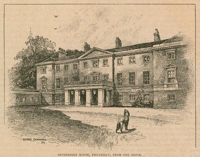 Devonshire House, Piccadilly, Lontoo, ajomatkan päässä tekijältä English School