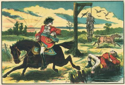Dick Turpin ampuu Hounslow Heathissa varaskaappaajan Poolyn tekijältä English School