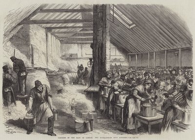 Hätä Lontoon itäosassa, Spitalfields Soup Kitchen (kaiverrus) tekijältä English School