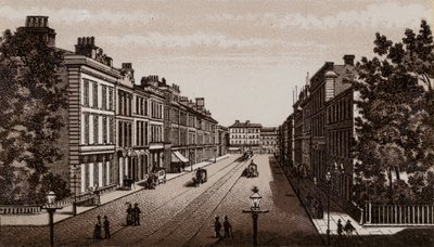 Donegal Place, Belfast 1880 (litho) tekijältä English School