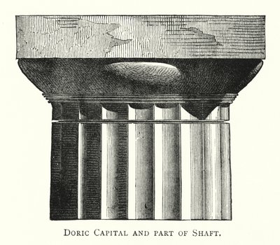 Doric Capital ja osa Shaftista (kaiverrus) tekijältä English School