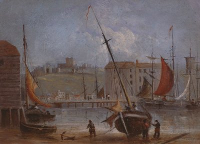 Doverin linna ja satama, noin 1830 tekijältä English School