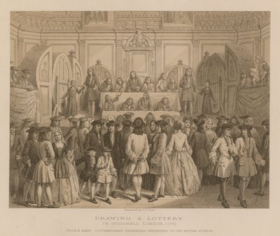 Arpajaiset Guildhallissa Lontoossa, 1739 tekijältä English School