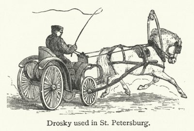 Pietarissa käytetty Drosky (kaiverrus) (kaiverrus) tekijältä English School