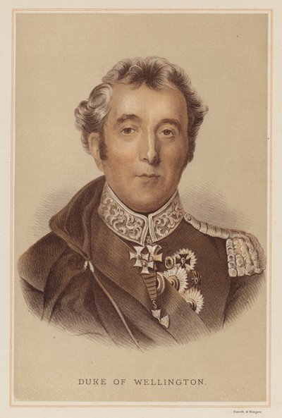 Duke of Wellington (väri litho) tekijältä English School