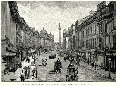 Earl Grey Street, Newcastle-on-Tyne (kaiverrus) (kaiverrus) tekijältä English School