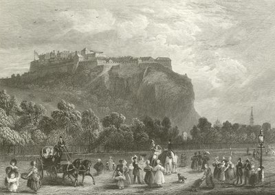 Edinburghin linna Princes Streetiltä tekijältä English School