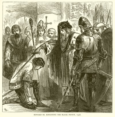 Edward III ryöstää mustan prinssin, 1546 tekijältä English School