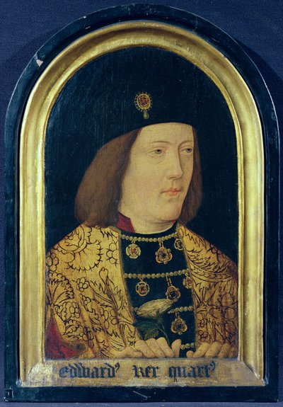 Edward IV, n. 1510-1540 (öljy paneelissa) (katso myös 711008) tekijältä English School