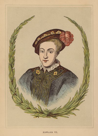 Edward VI (värillinen kaiverrus) tekijältä English School