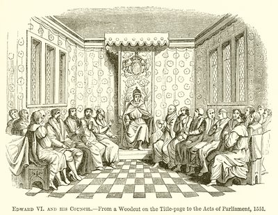Edward VI ja hänen neuvostonsa tekijältä English School