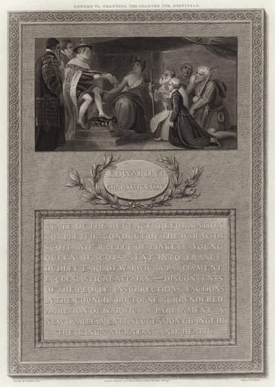 Edward VI sairaaloiden peruskirjan tekijältä English School