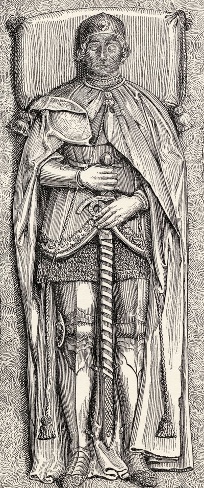 Alvaro de Lunan kuva, Henry Edward Wattsin vuonna 1893 julkaistusta "Espanja: Yhteenveto Espanjan historiasta maurien valloituksesta Granadan kukistumiseen, 711-1492" tekijältä English School