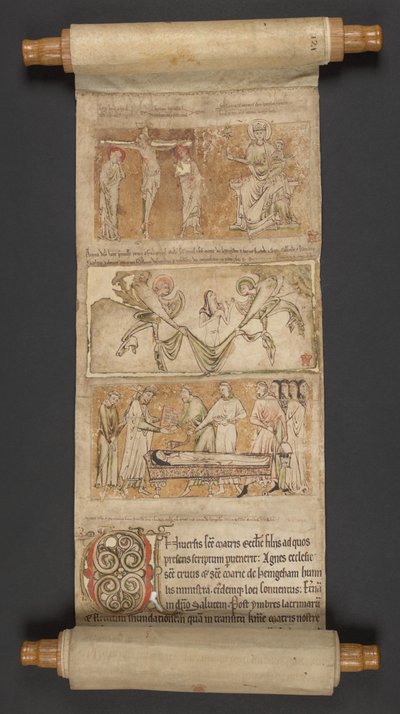 Egerton MS 2849, kalvo I, noin 1225-30 (pergamentti). tekijältä English School