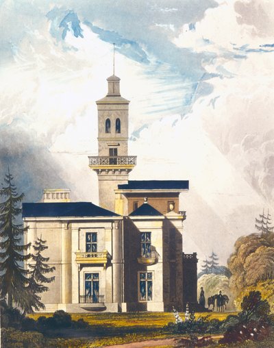 Italian huvilan tai metsästysmajan korotus tekijältä English School
