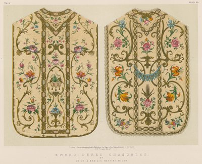 Brodeeratut Chasubles: Luigi ja Ersilia Martini, Milano tekijältä English School