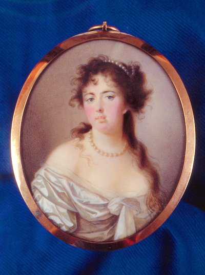 Emma Hamilton (akvarelli vellum) tekijältä English School