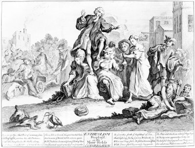 Innostus näkyvissä, tai Moor Fields Congregation, 1739 tekijältä English School