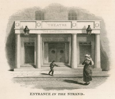 Sisäänkäynti The Strand of the Sans Pareil -teatteriin (Adelphi Theatre), Lontoo tekijältä English School