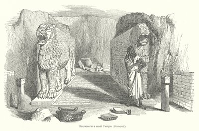 Pienen temppelin sisäänkäynti (Nimroud) (kaiverrus) tekijältä English School