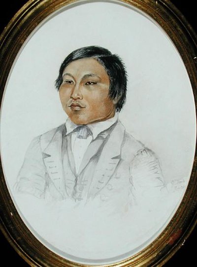 Erasmus Augustine Kallihirua, n. 1855 (akvarelli paperille) tekijältä English School