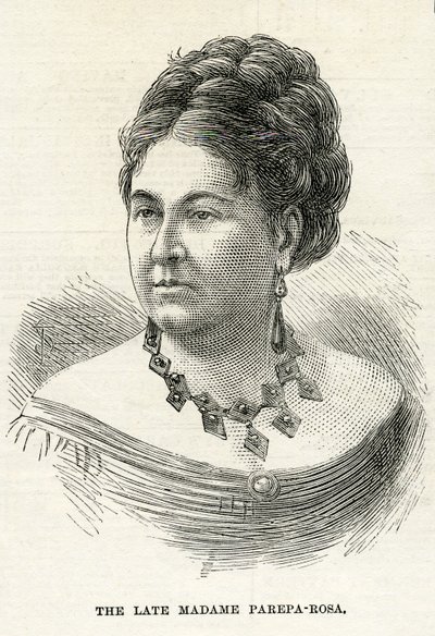 Euphrosyne Parepa-Rosa, kuvitus The Graphic -lehteen, 7. helmikuuta 1874. tekijältä English School