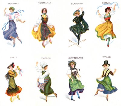 European Dancers, tupakkakortit, 1915 (katso myös 473602) tekijältä English School