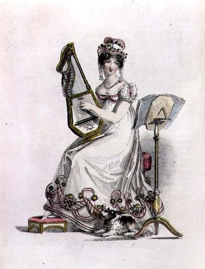 Ilta-/oopperapuku, muotilevy Ackermann