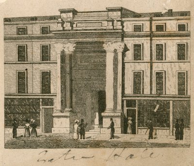 Exeter Hall, Strand, Lontoo; todiste tekijältä English School