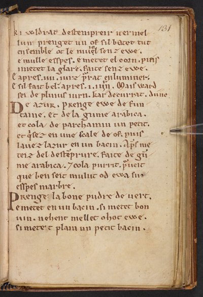 Otteita Henry of Huntingdonin Historia Anglorum -teoksesta, Cotton MS Titus D XXIV, f.131r (pergamentti). tekijältä English School
