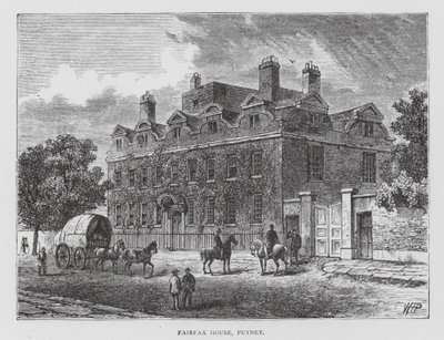 Fairfax House, Putney (Lithografie) von English School