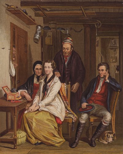 Perhe kotona (väri litho) tekijältä English School