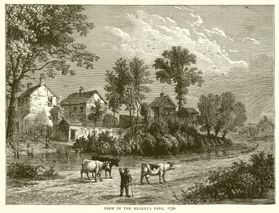 Maatila Regents Parkissa, 1750 tekijältä English School